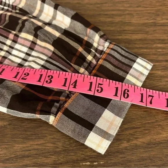 Plaid Ruffle Women's Top - Picture 10 of 11